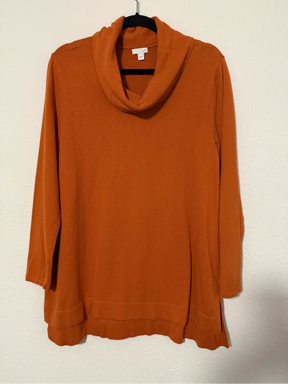 J. Jill Rust Orange Cowl Neck Sweater